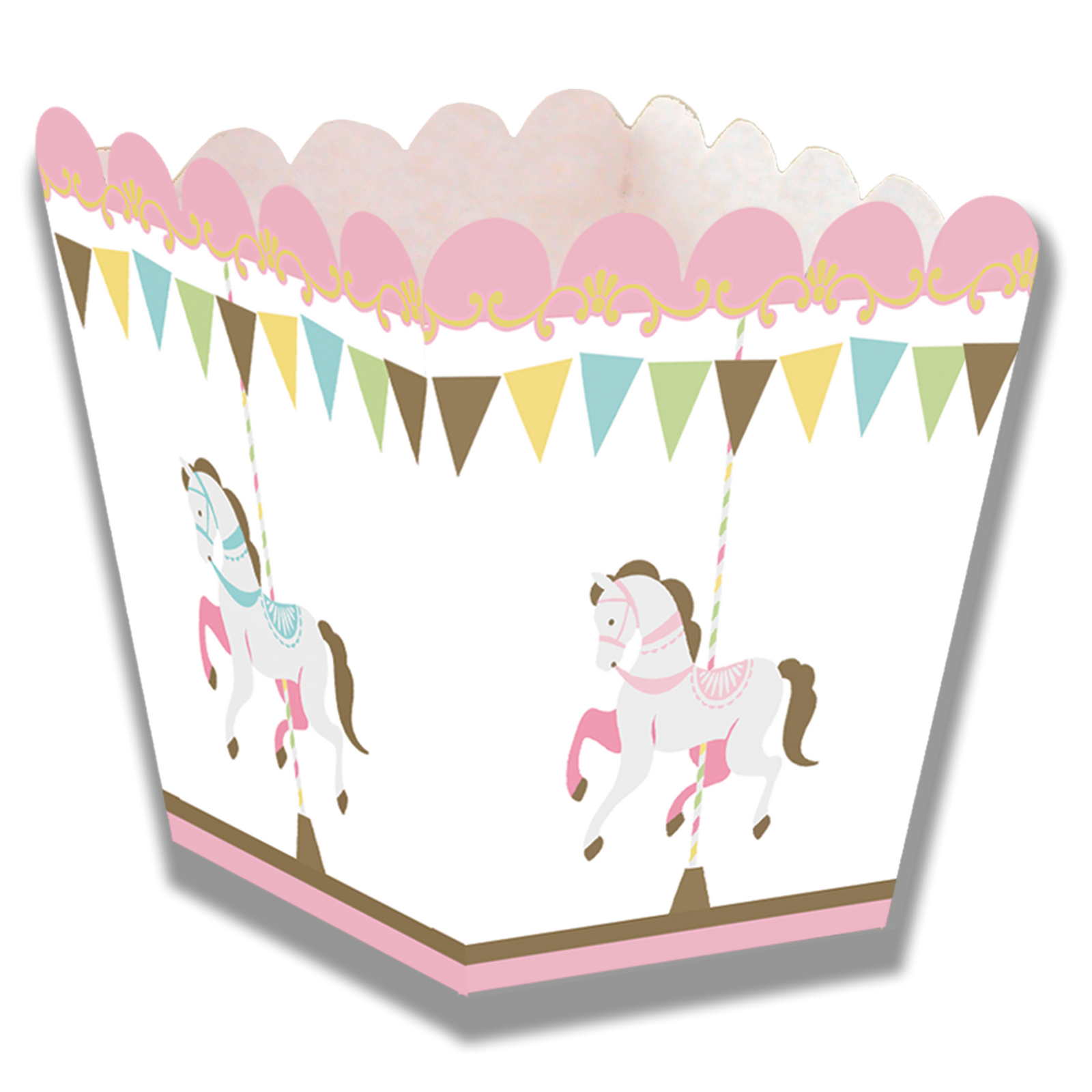 Boîte carrousel basse 5 x 5 x 7 cm