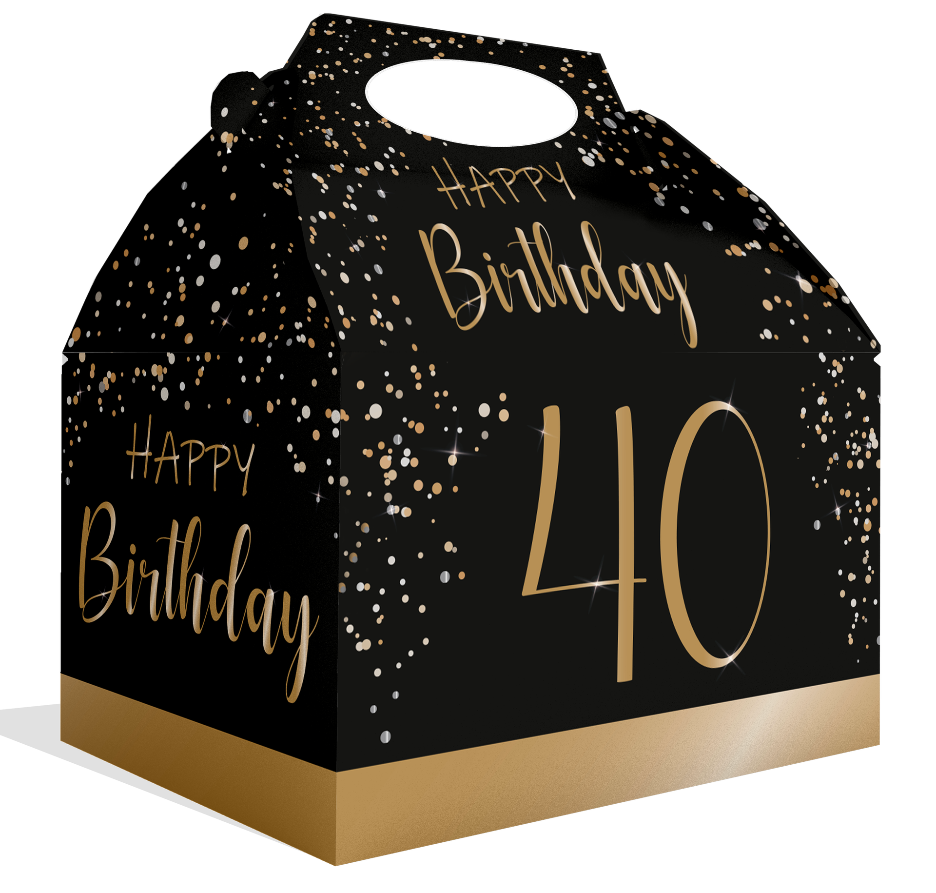 Coffret noir élégant pour le 40e anniversaire