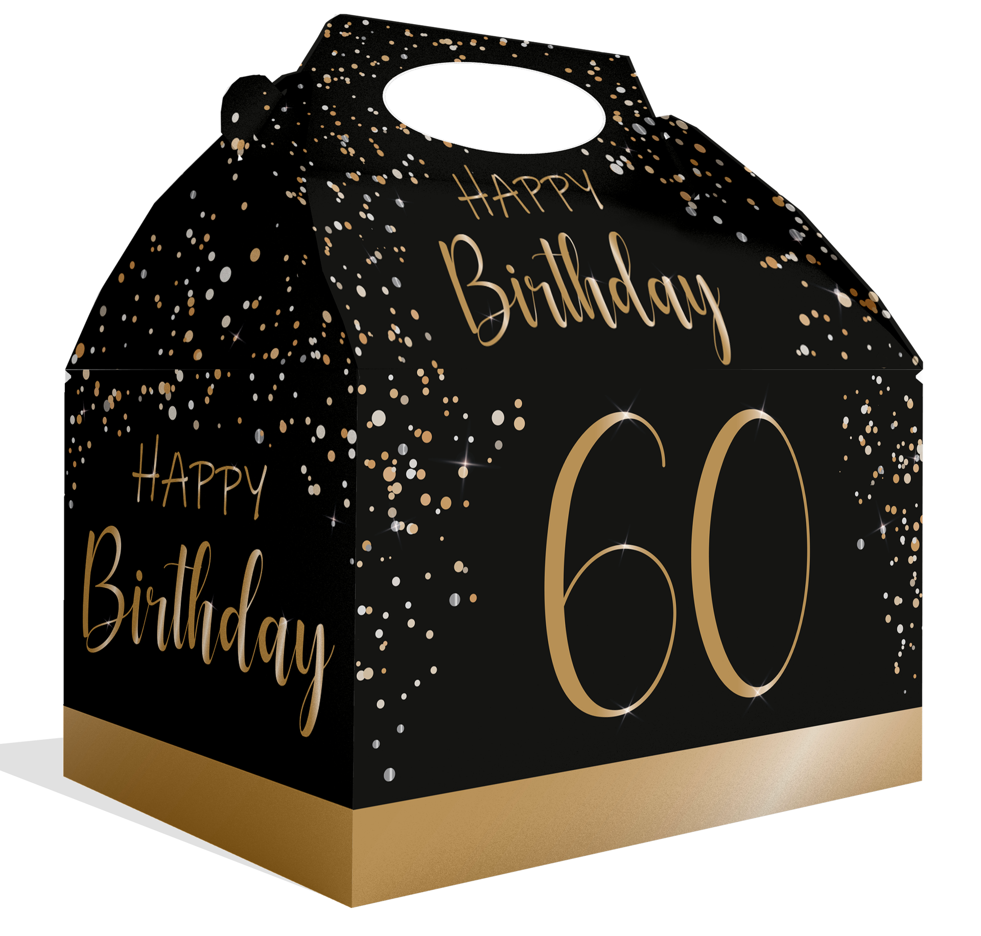 Coffret noir élégant pour le 60e anniversaire