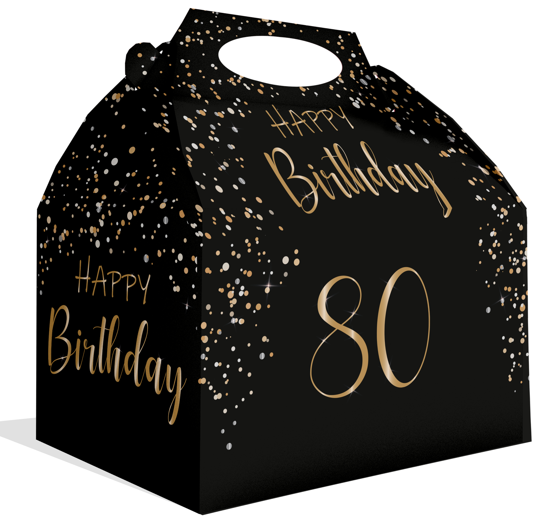 Cajita Elegant Negro 80 Años