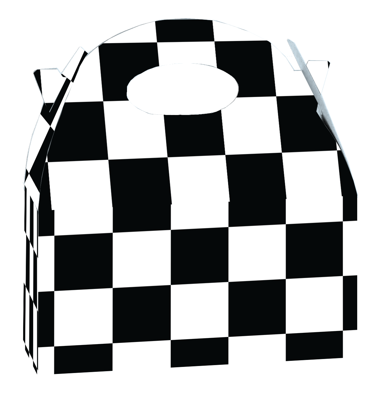 Cajita Negro y Blanco 20 x 16 x 11 cm