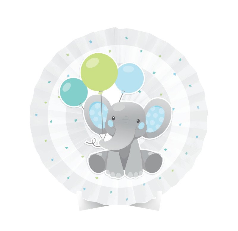 Centrotavola elefante blu