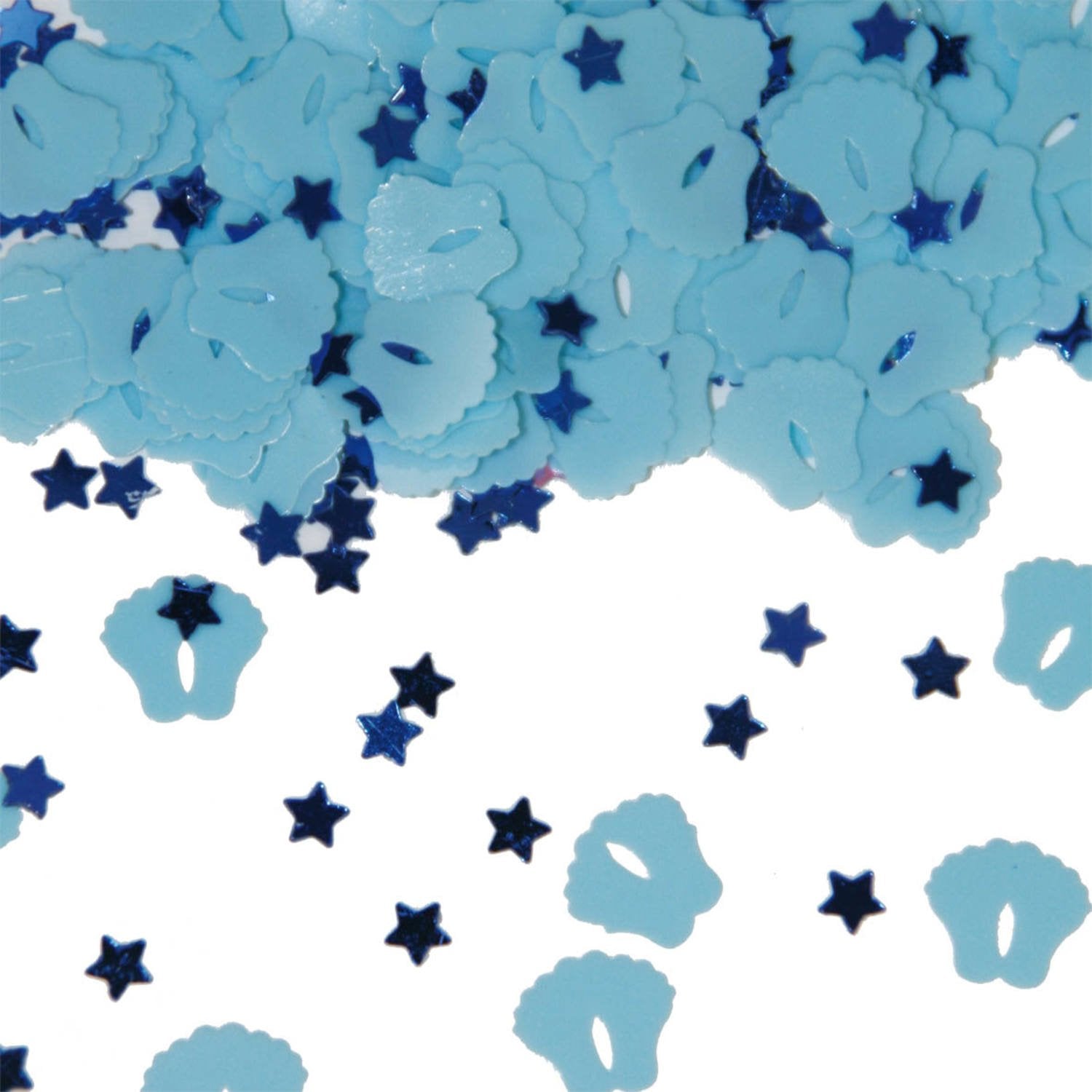 Nascita di coriandoli blu