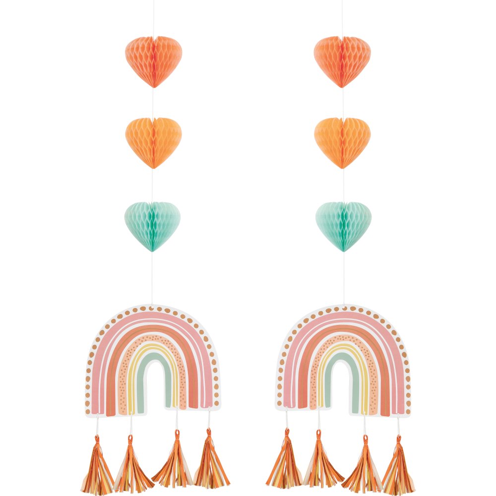 Decoraciones Colgantes Boho Rainbow
