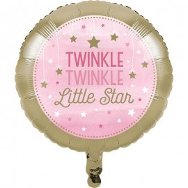 BALLON EN ALUMINIUM 45 CM UNE PETITE ÉTOILE - FILLE