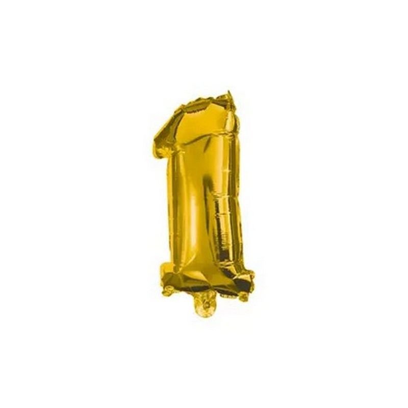 PALLONCINO ORO NUMERO 1, 32 CM