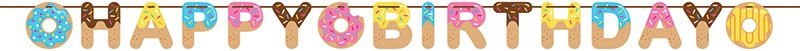 GUIRNALDA HAPPY BIRTHDAY 260 CM DONUT TIME