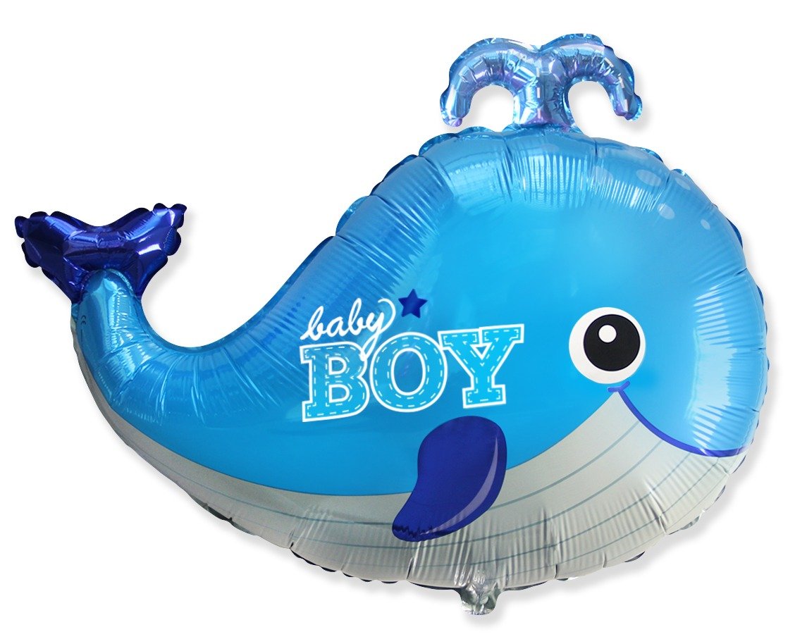 Globo Ballena Baby Boy 86 x 66 cm