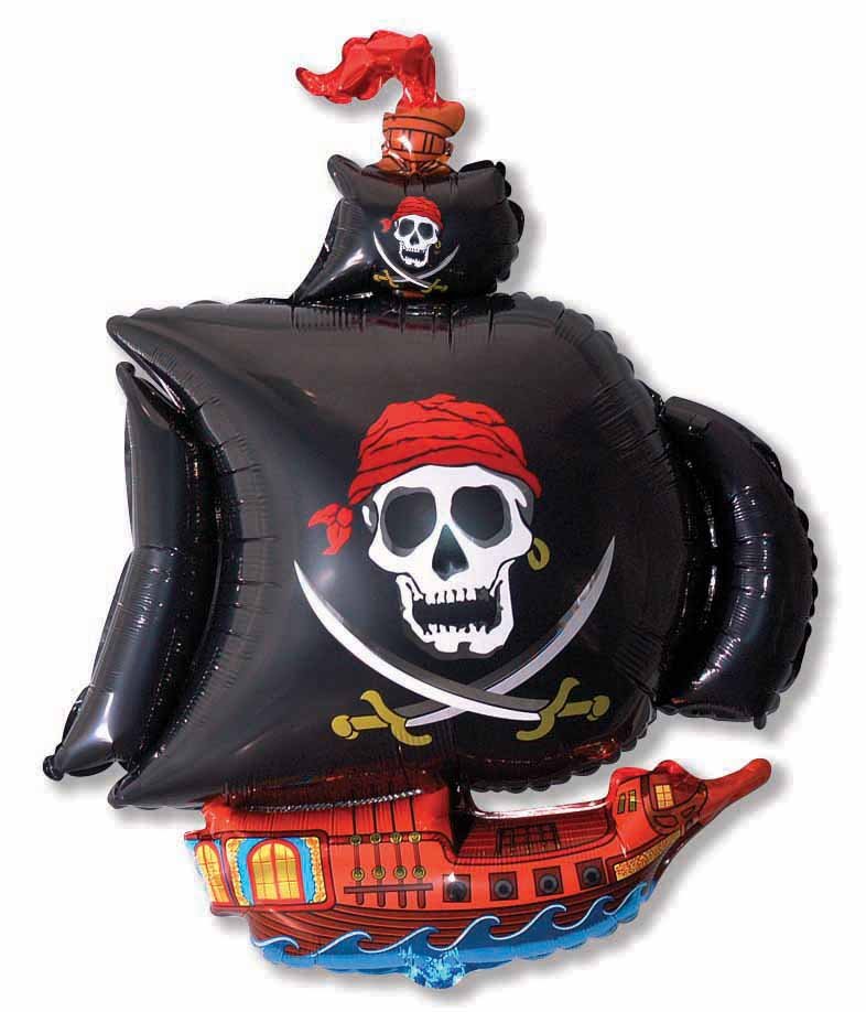 Globo Barco Pirata 103 x 78 cm