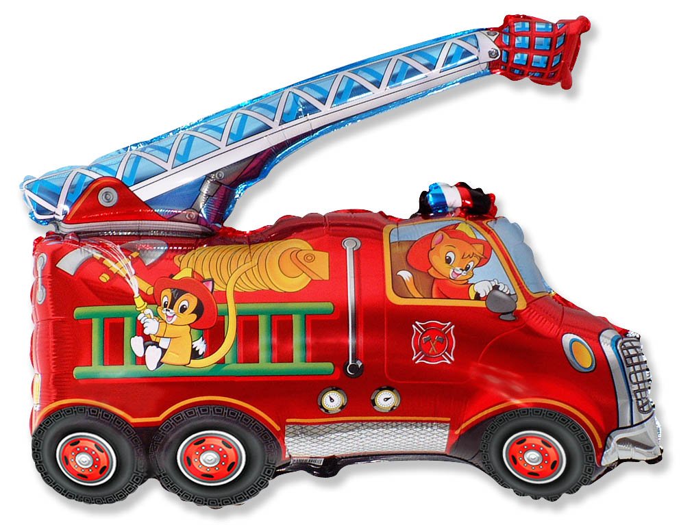 Palloncino camion dei pompieri 78 x 78 cm