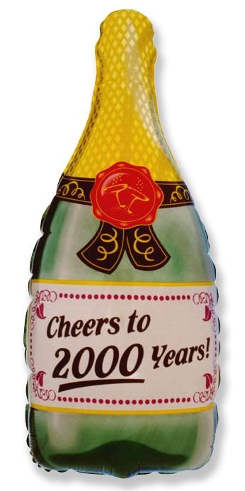 Globo Botella Champagne 83 x 43 cm
