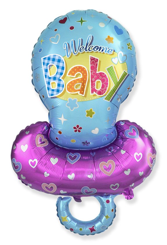 Palloncino ciuccio blu 101 x 58 cm