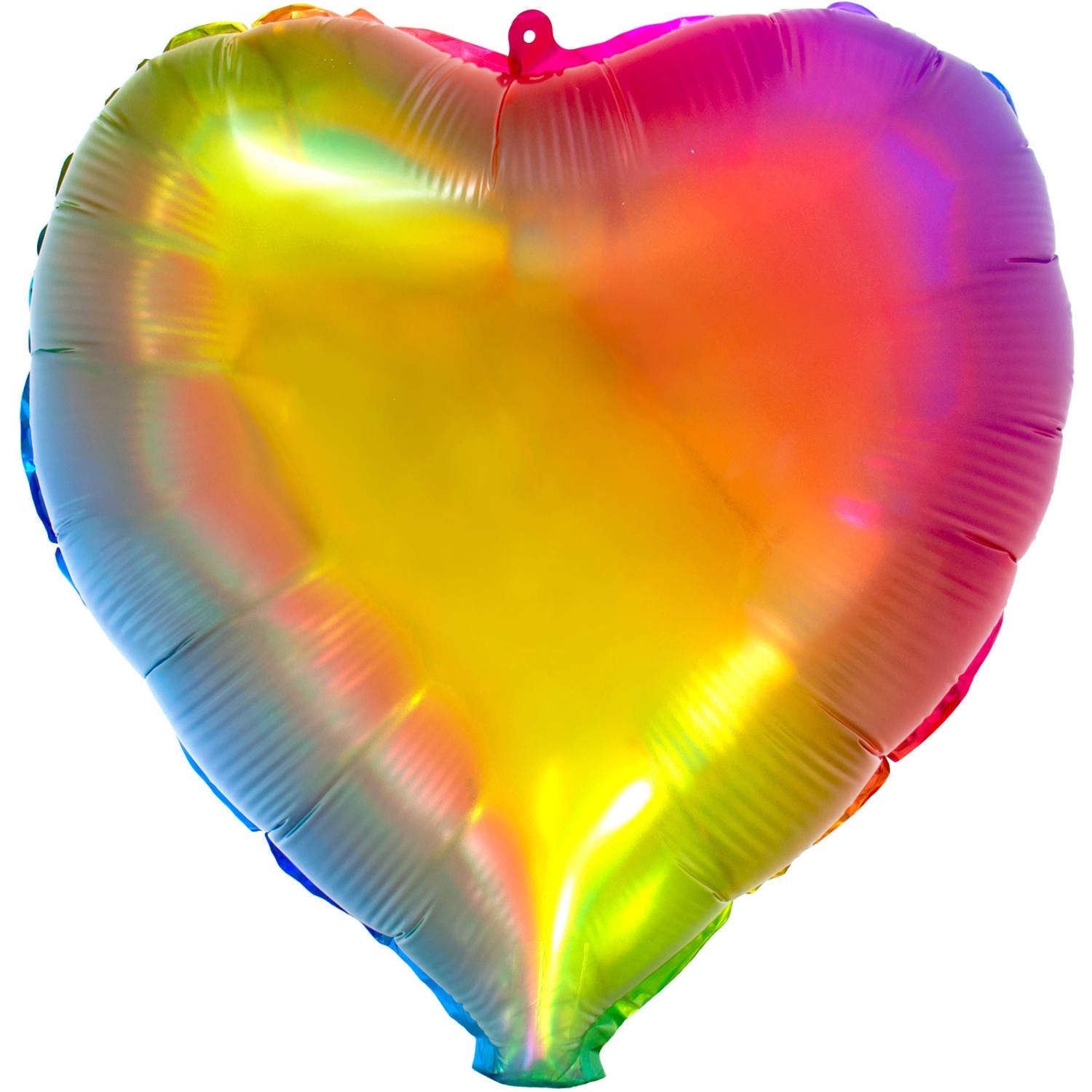 Palloncino a forma di cuore arcobaleno in lamina da 48 cm