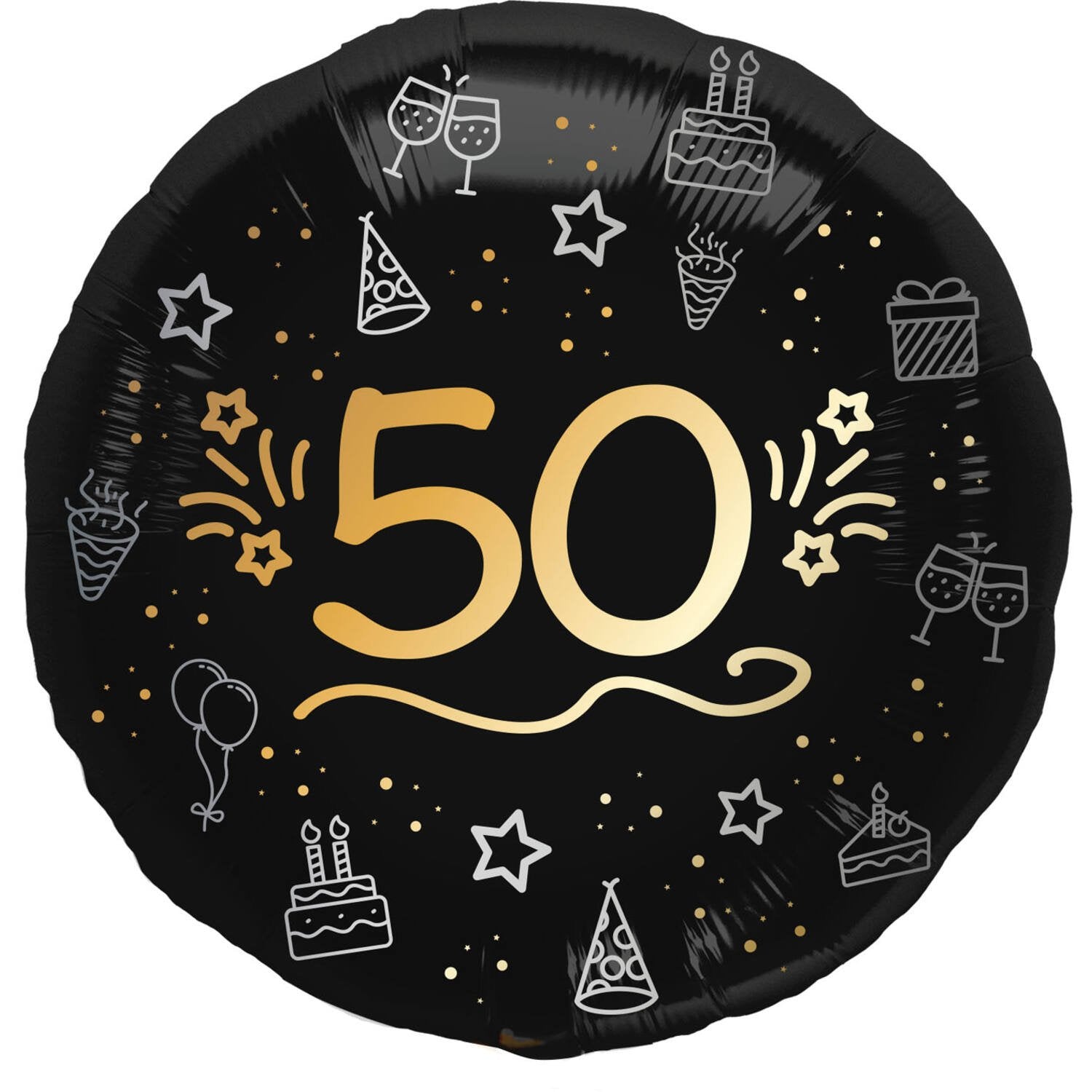 Ballon en aluminium 50 Brillant Glamour 45 cm