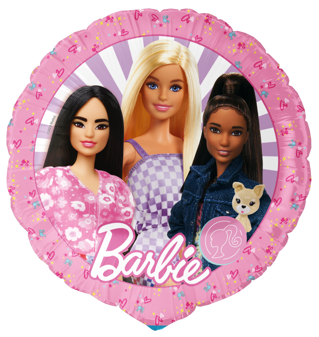 Palloncino rotondo in foil Barbie 46 cm