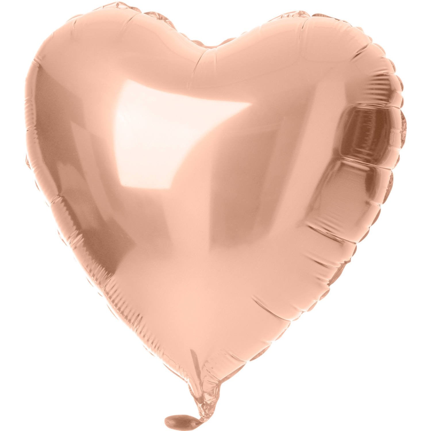 Ballon en aluminium en forme de cœur, 45 cm, or rose