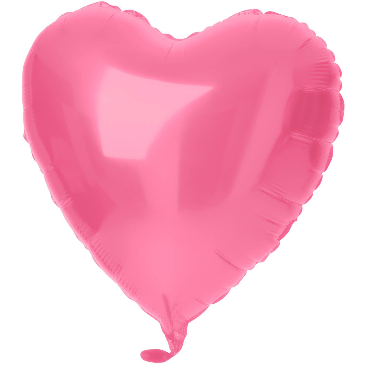Palloncino a forma di cuore in lamina 45 cm rosa opaco