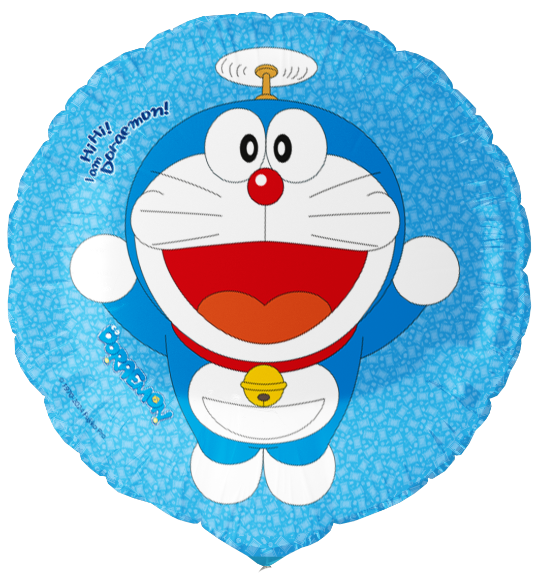 Palloncino rotondo in lamina Doraemon 46 cm