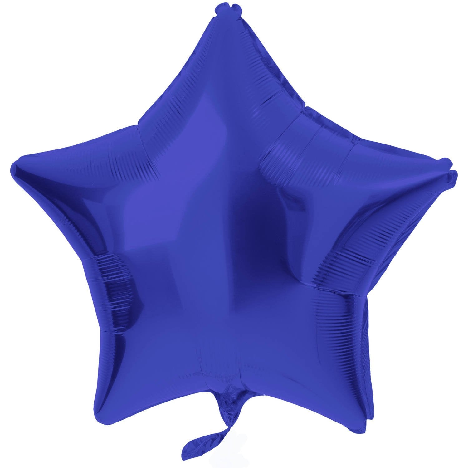 Palloncino in foil a forma di stella 48 cm blu opaco