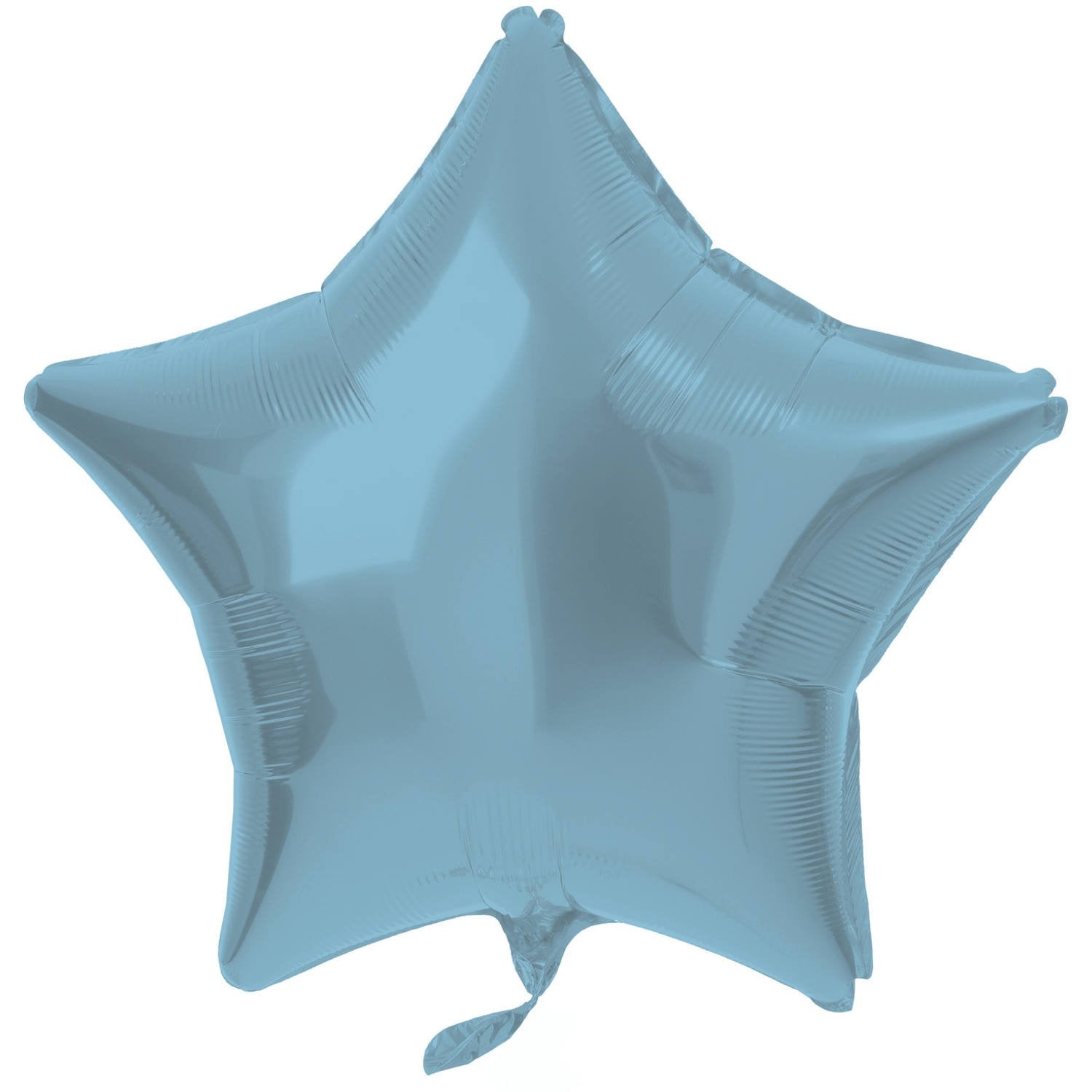 Palloncino in foil a forma di stella 48 cm blu pastello