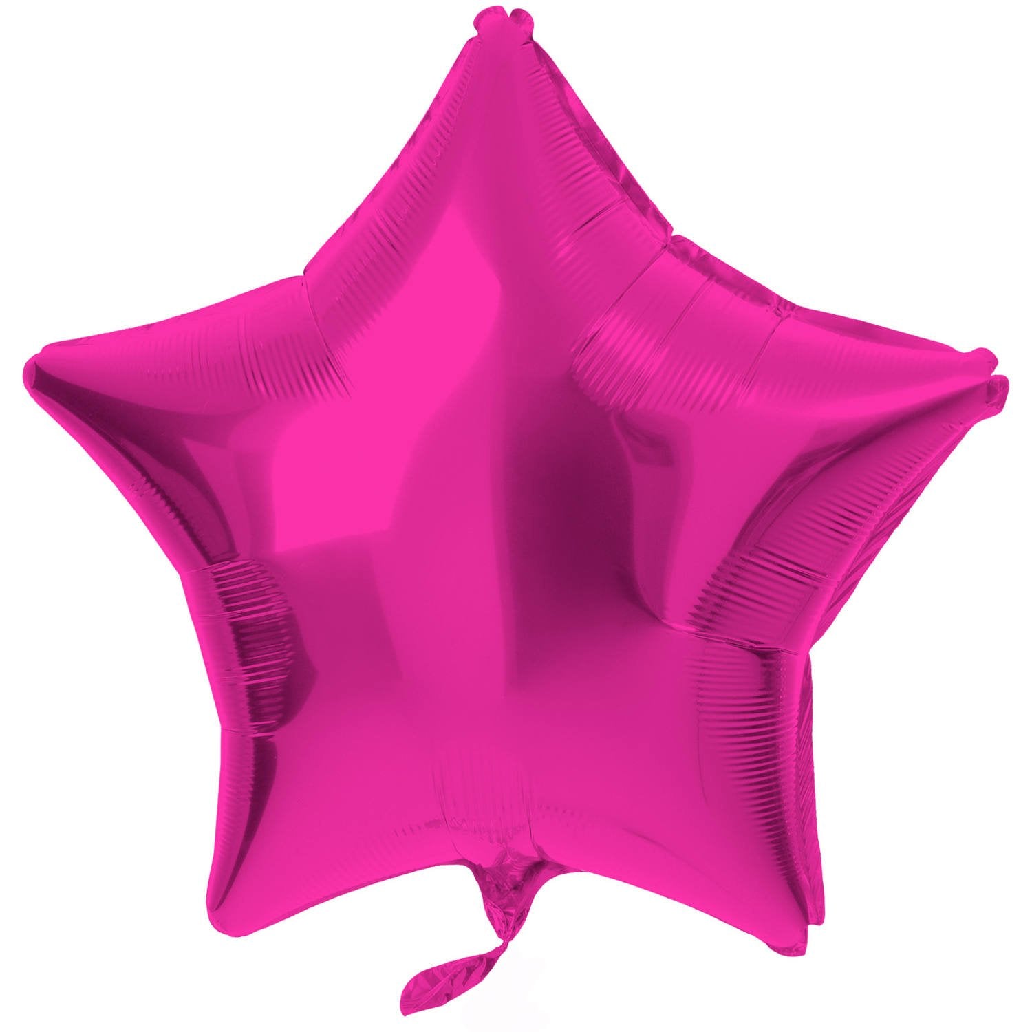 Ballon étoile en aluminium rose de 48 cm