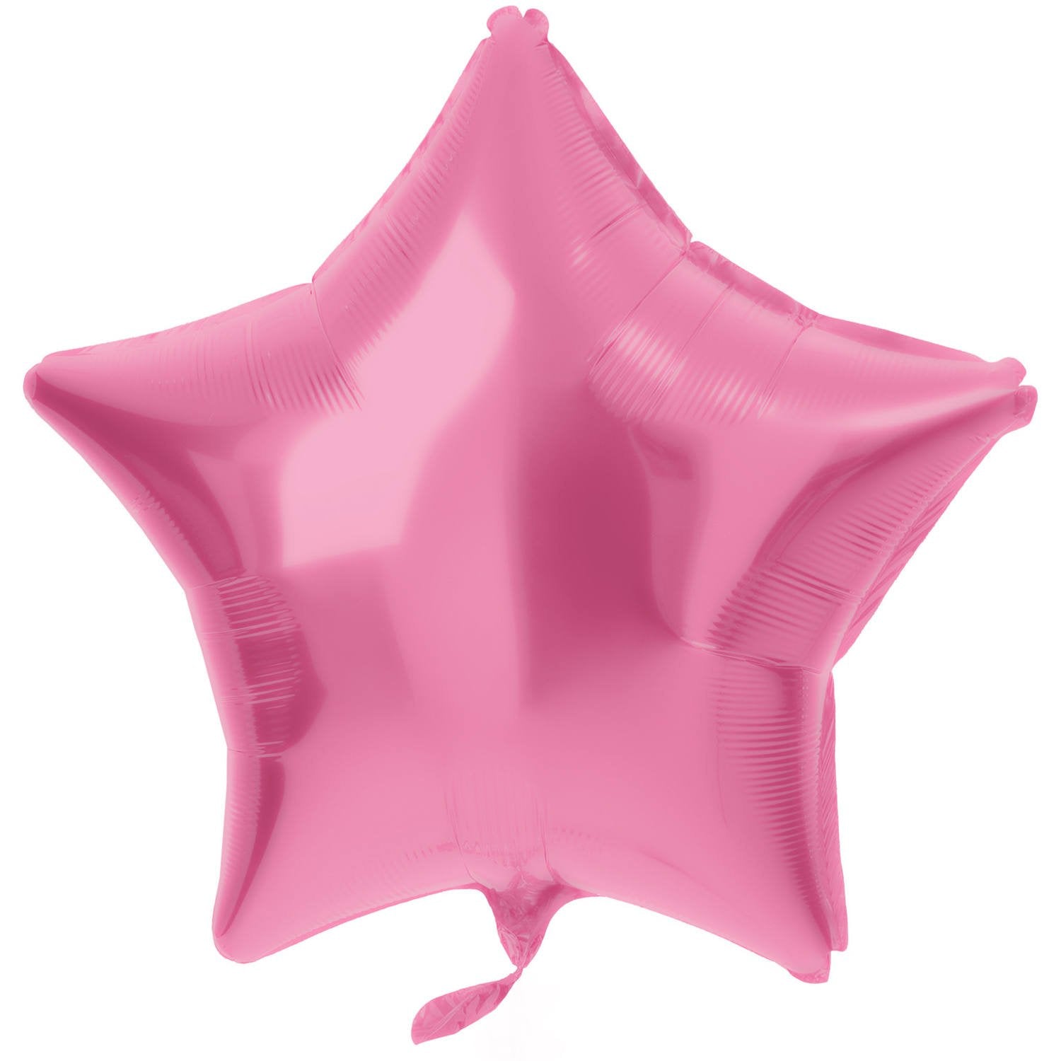Palloncino in foil a forma di stella 48 cm rosa opaco