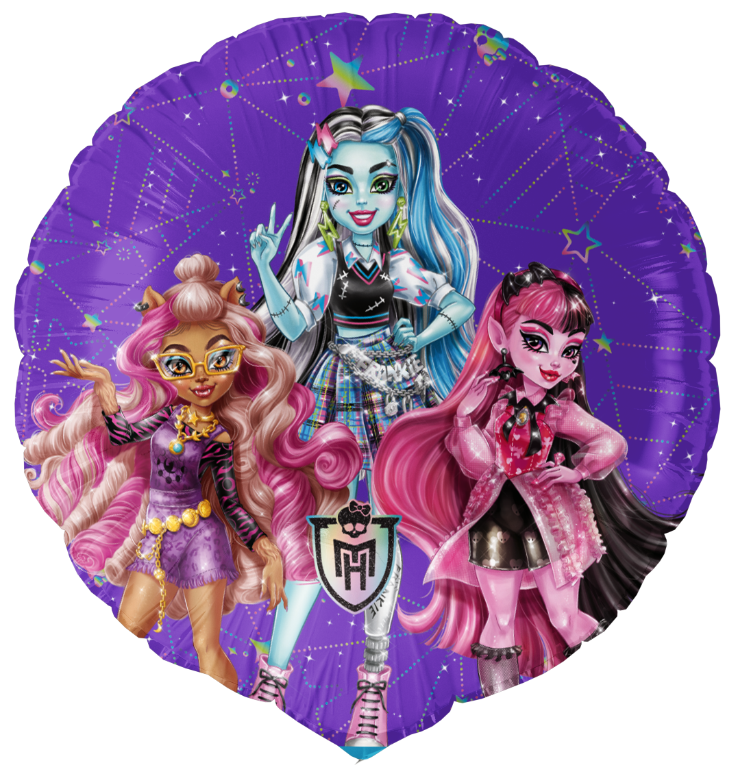 Globo Foil Monster High Redondo 46 cm