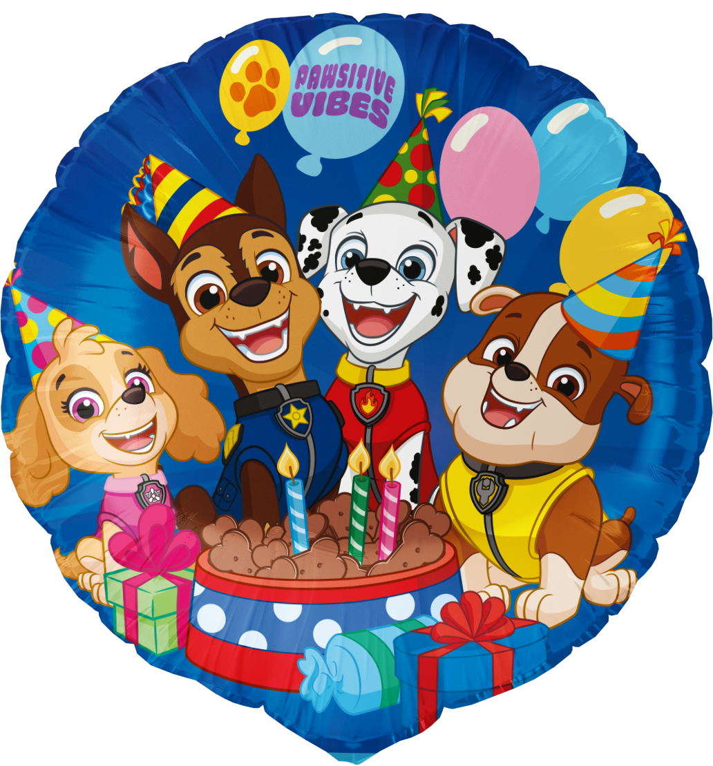 Globo Foil Paw Patrol Redondo 46 cm