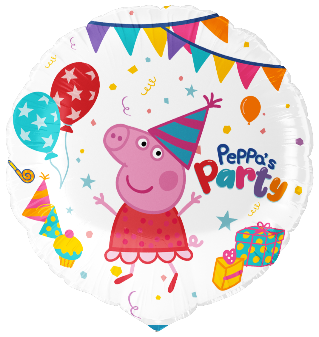 Palloncino rotondo in foil di Peppa Pig 46 cm