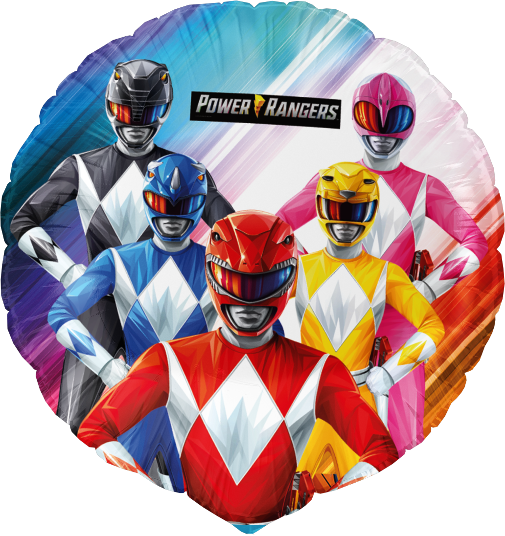 Globo Foil Power Rangers Redondo 46 cm