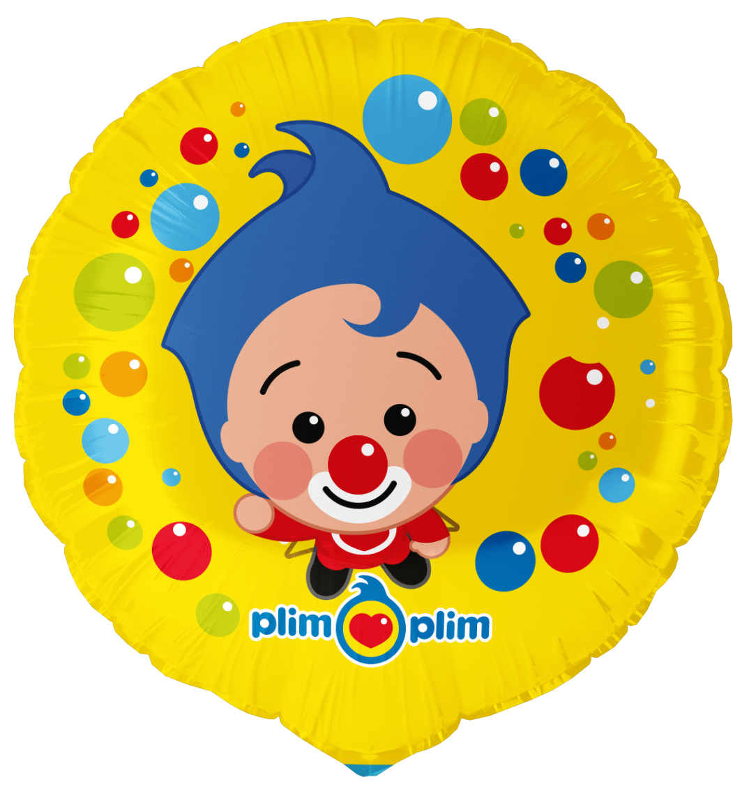 Globo Foil Pyaso Plim Plim Redondo 46 cm