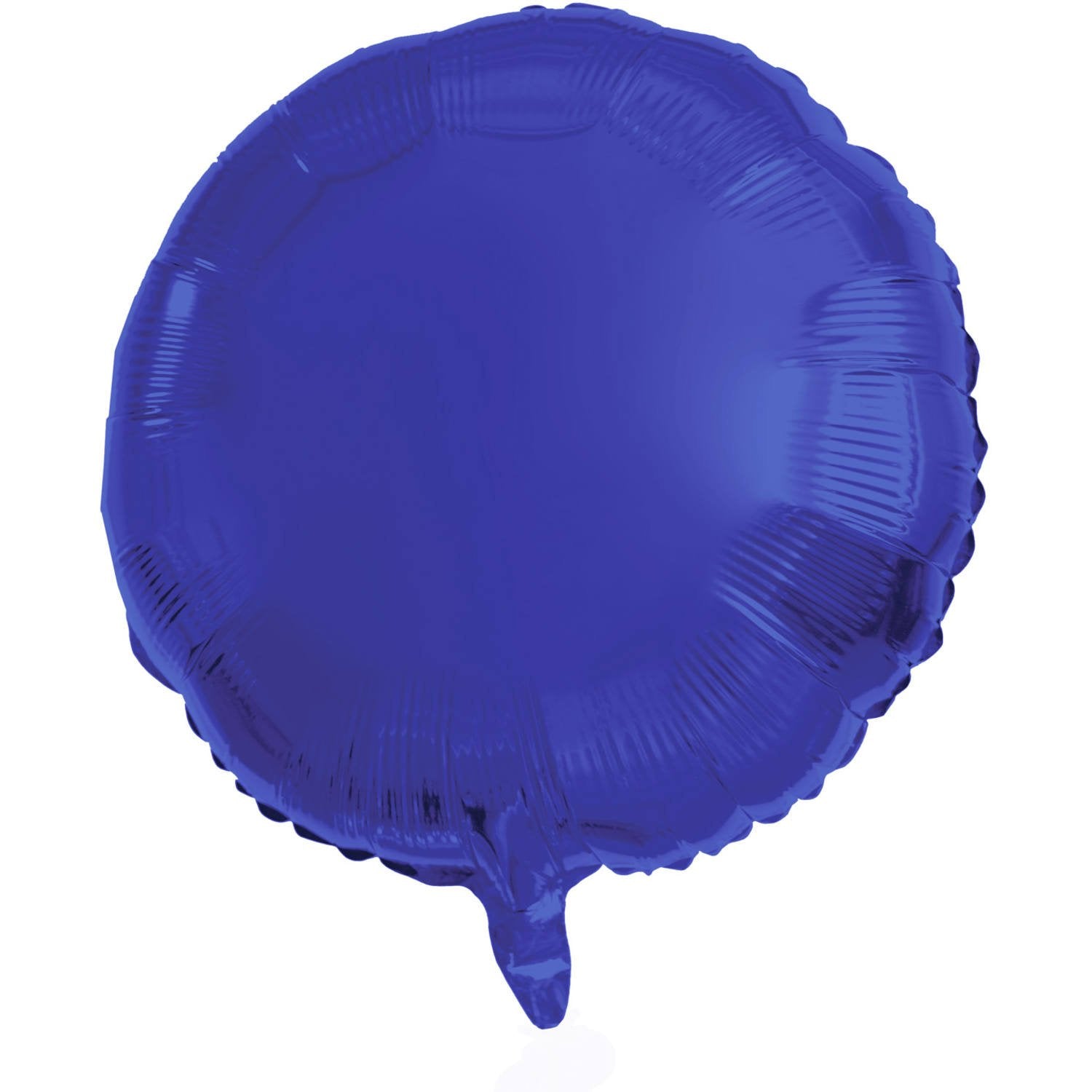 Palloncino rotondo in foil 45 cm blu opaco