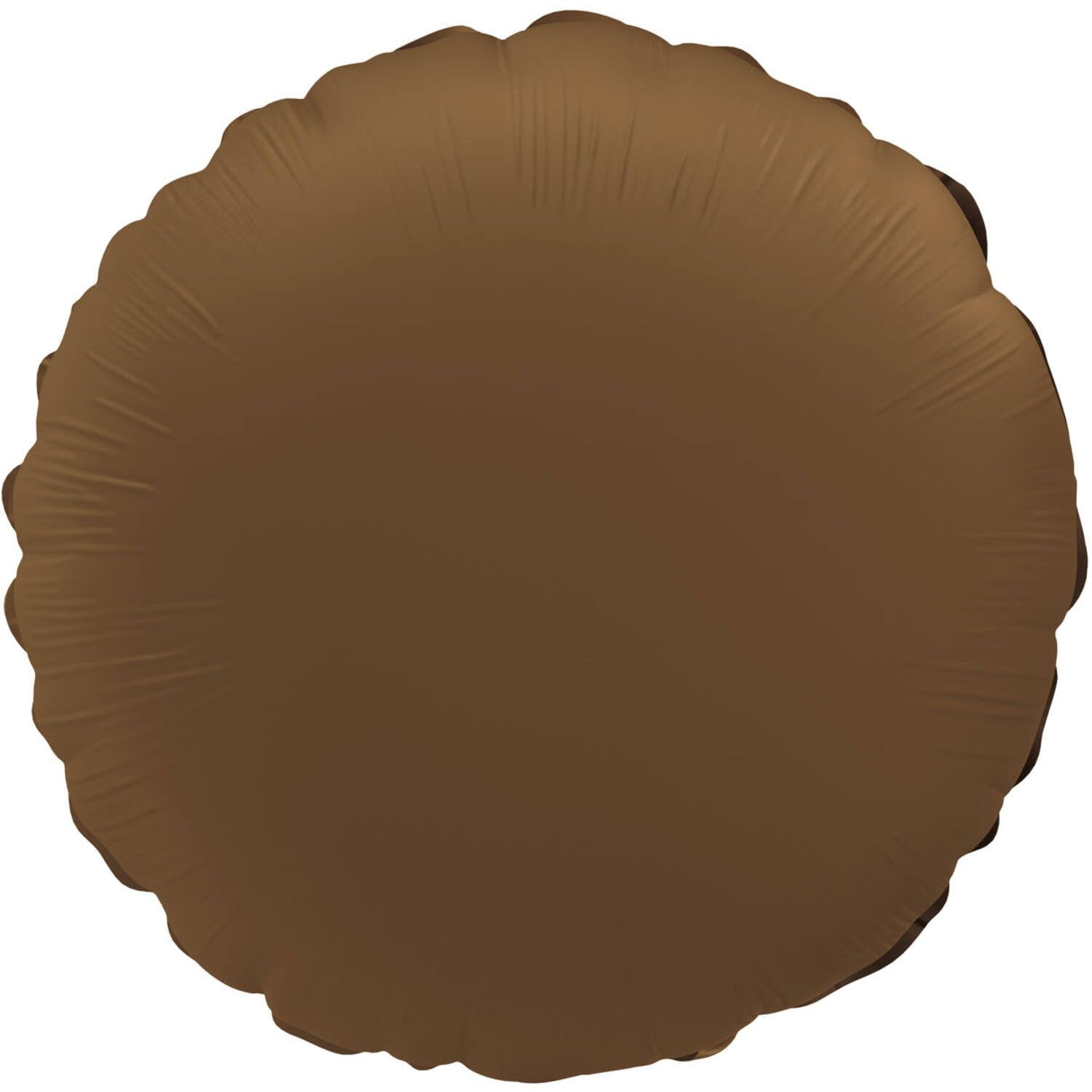 Palloncino rotondo in foil color cioccolato opaco 45 cm