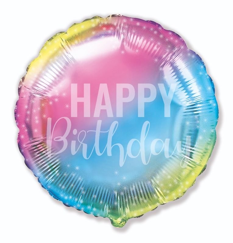 Palloncino multicolore Buon Compleanno 45 cm