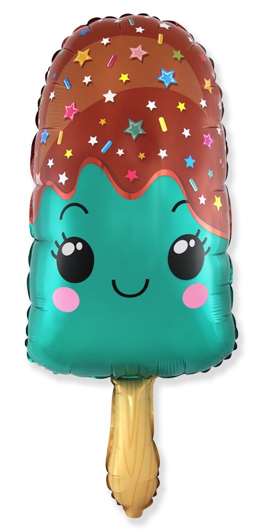 Globo di gelato turchese 85 x 43 cm