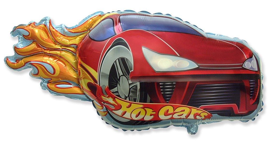 Palloncino per auto caldo 79 x 43 cm rosso