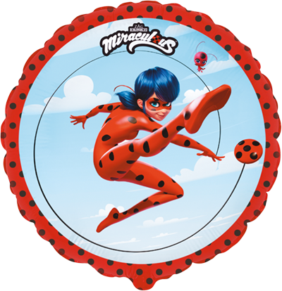 Globo Ladybug Miraculous Redondo 46 cm