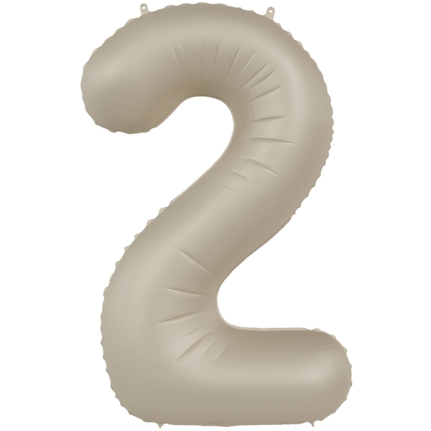 Ballon numéro 2 Creamy Latte Ultra Mat 86 cm