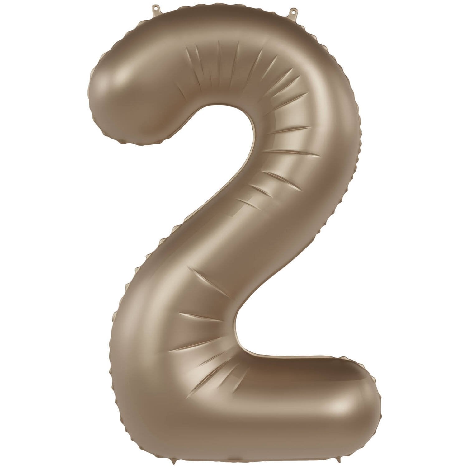 Palloncino numero 2 Starlight Gold Satin Glitter 86 cm