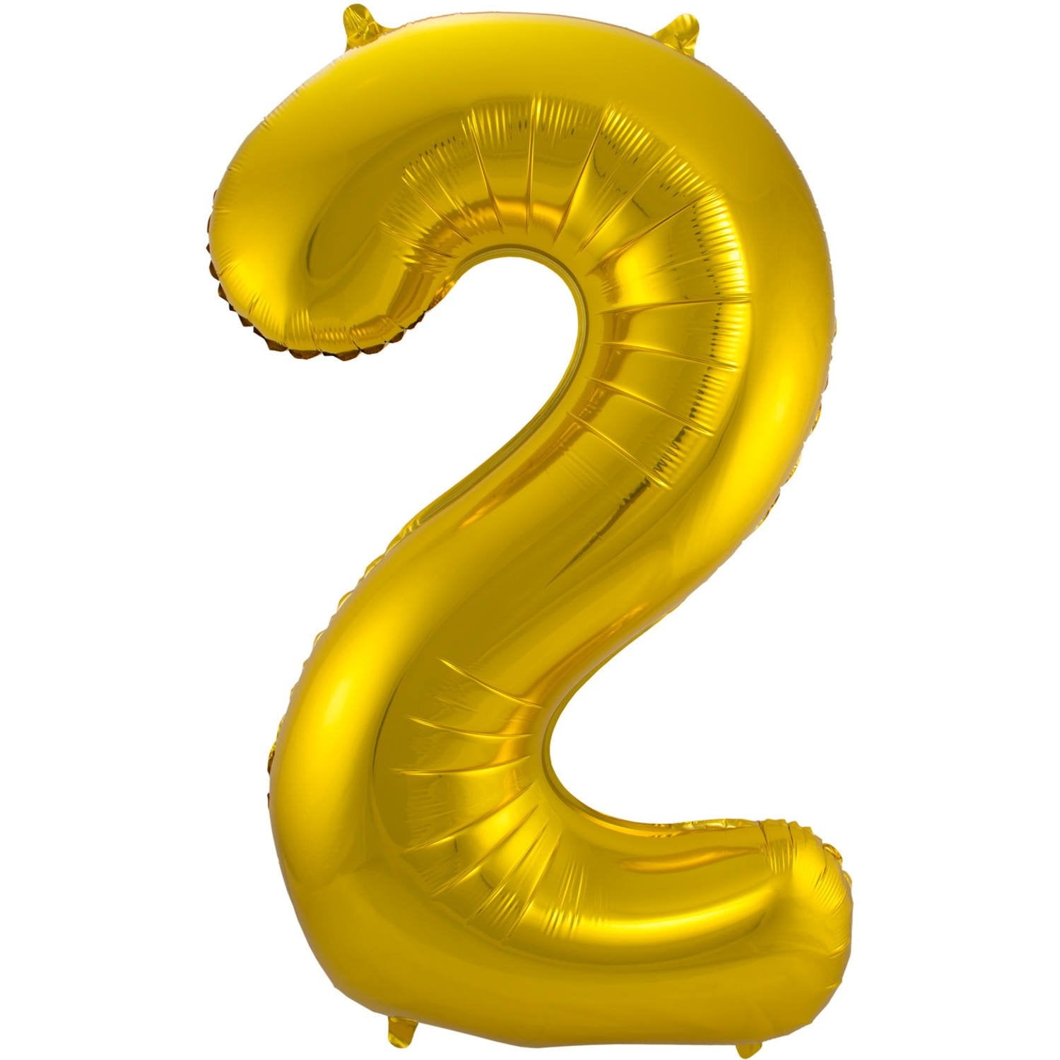 Ballon chiffre 2 86 cm Or
