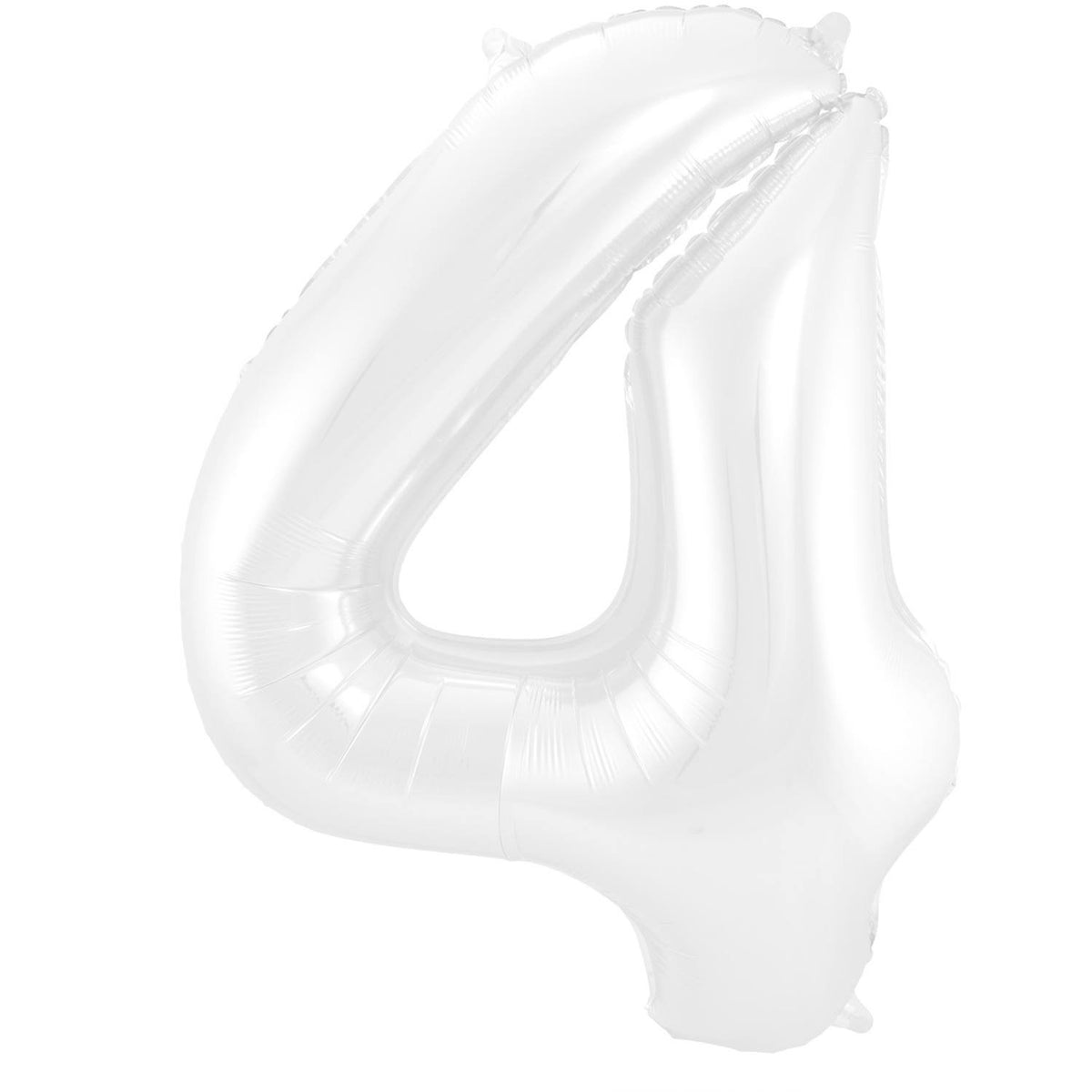 Palloncino numero 4, 86 cm, bianco