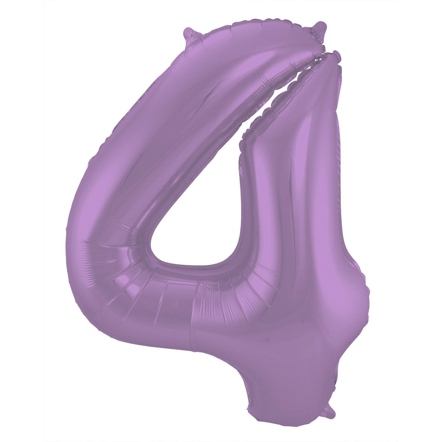Palloncino numero 4 86 cm lilla opaco