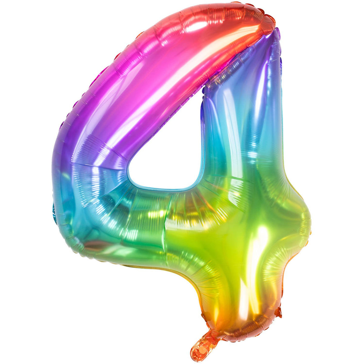 Palloncino numero 4 86 cm multicolore