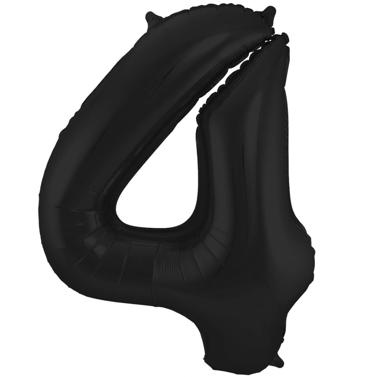 Palloncino numero 4 86 cm nero opaco