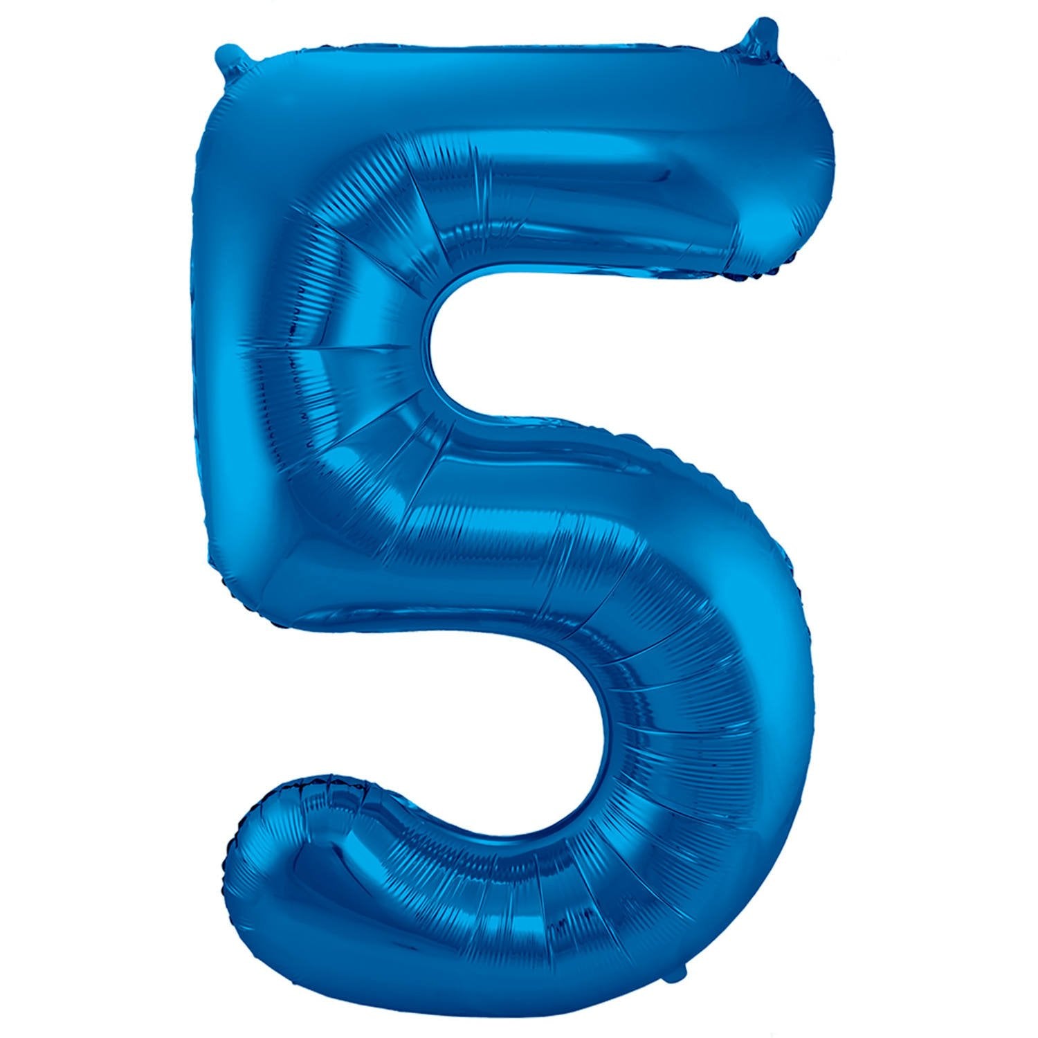 Palloncino numero 5, 86 cm, blu