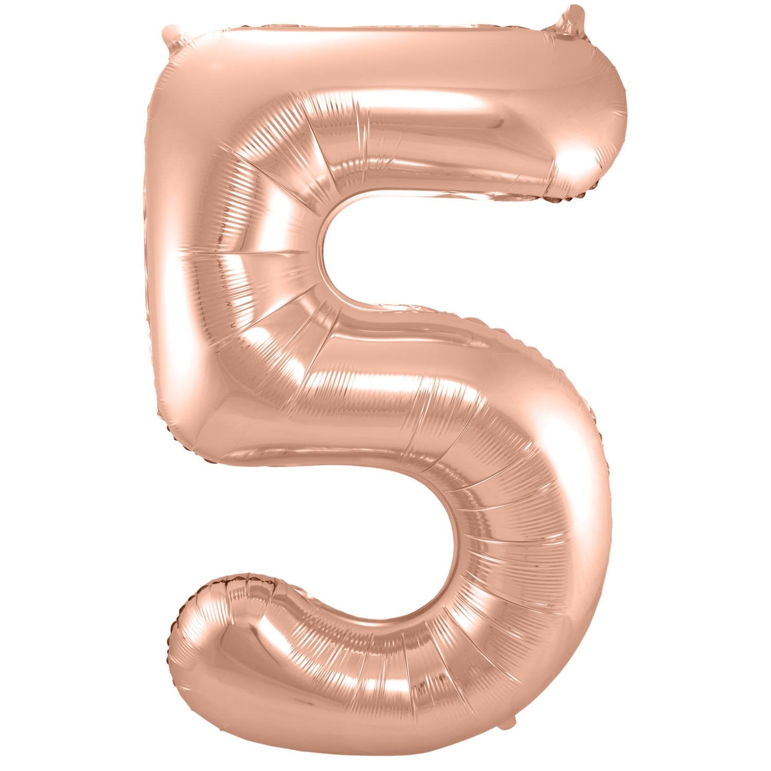 Palloncino numero 5 86 cm oro rosa
