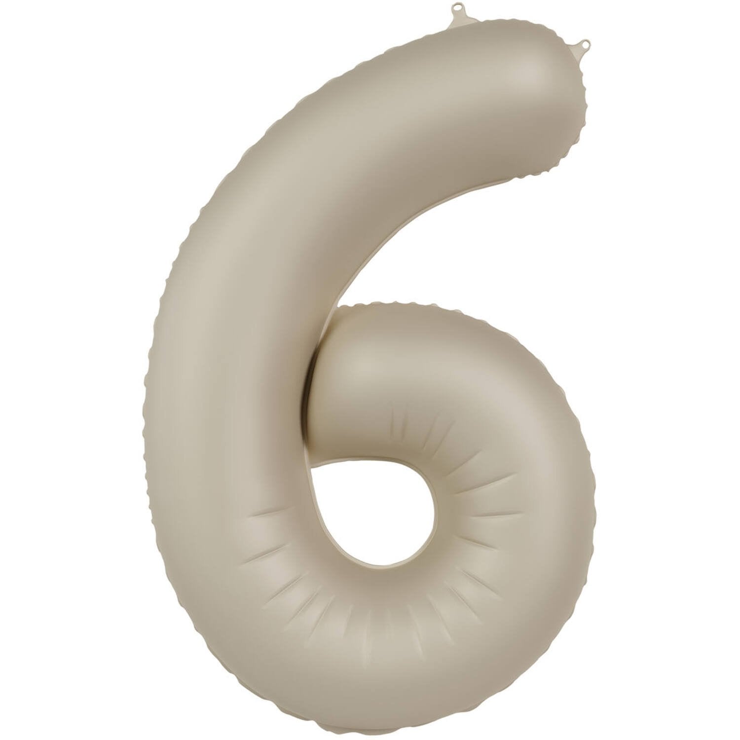 Palloncino Numero 6 Latte Cremoso Ultra Opaco 86 cm