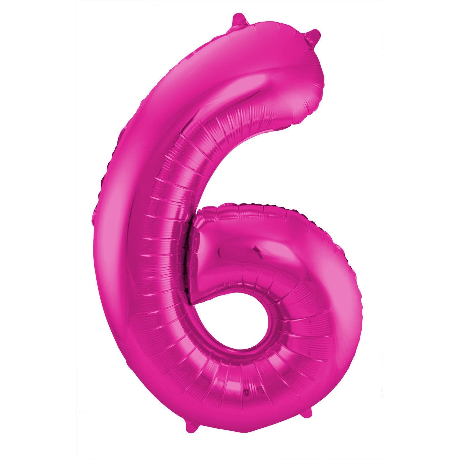 Ballon chiffre 6, 86 cm, rose