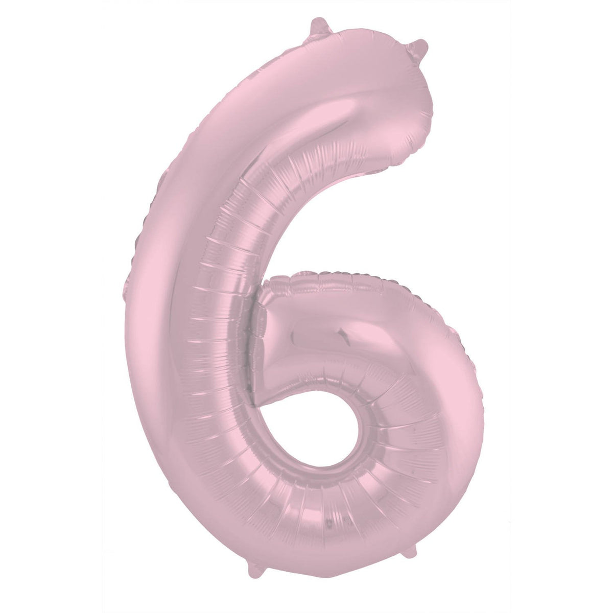 Palloncino numero 6 86 cm rosa pastello