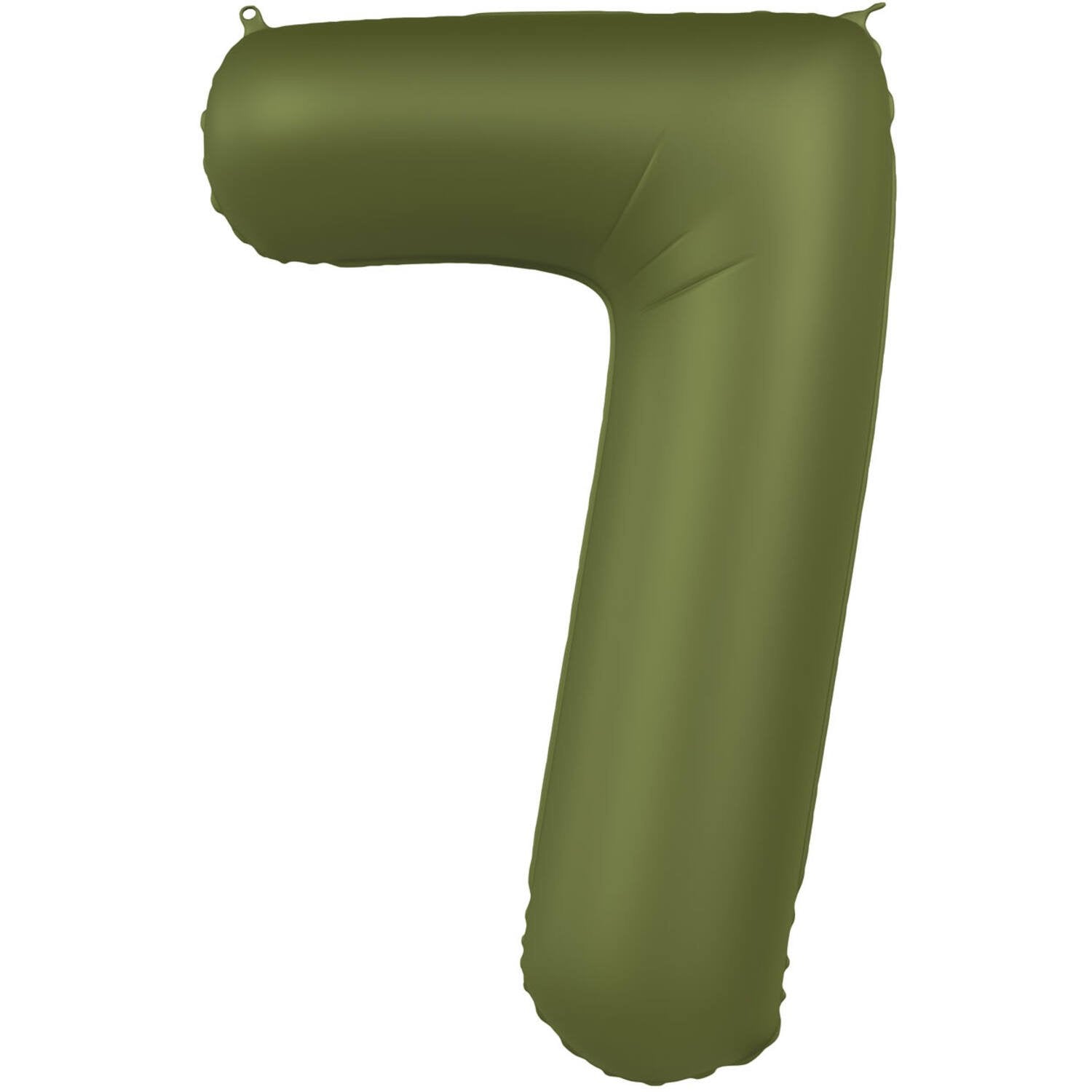 Palloncino numero 7 verde oliva ultra opaco 86 cm
